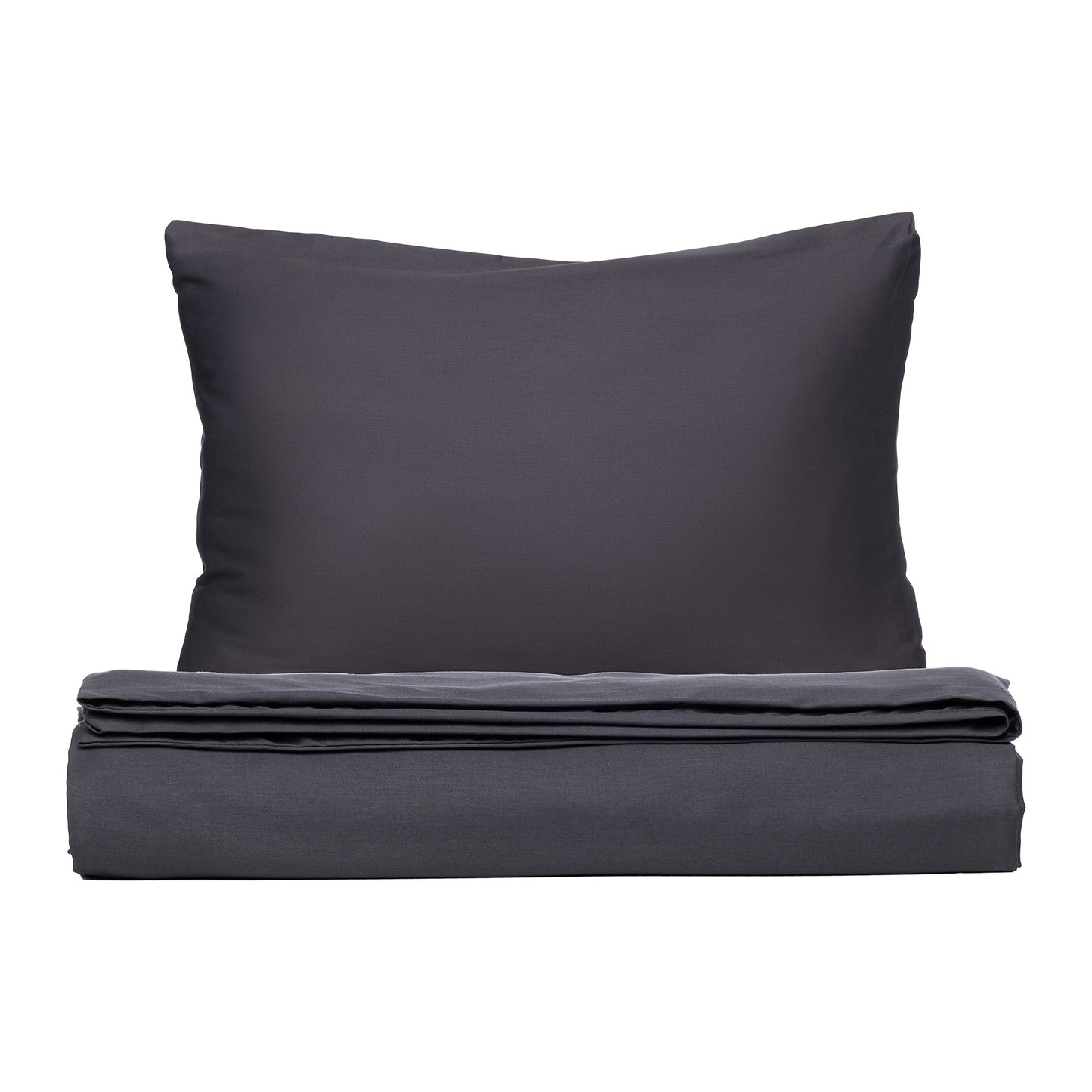 PHB Silky Satin patalynės komplektas Iron Grey 150x210/50x60