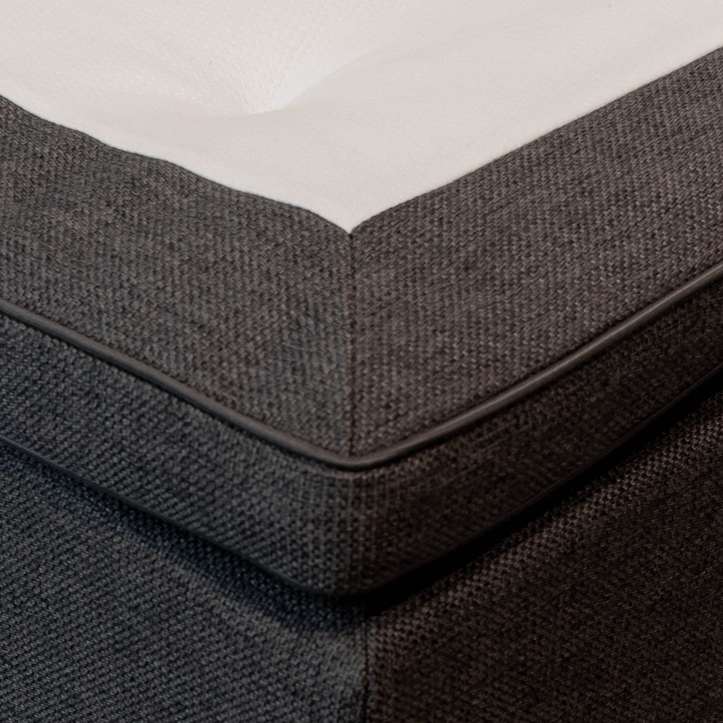 Kontinentinė lova UNI, pilka 180x200