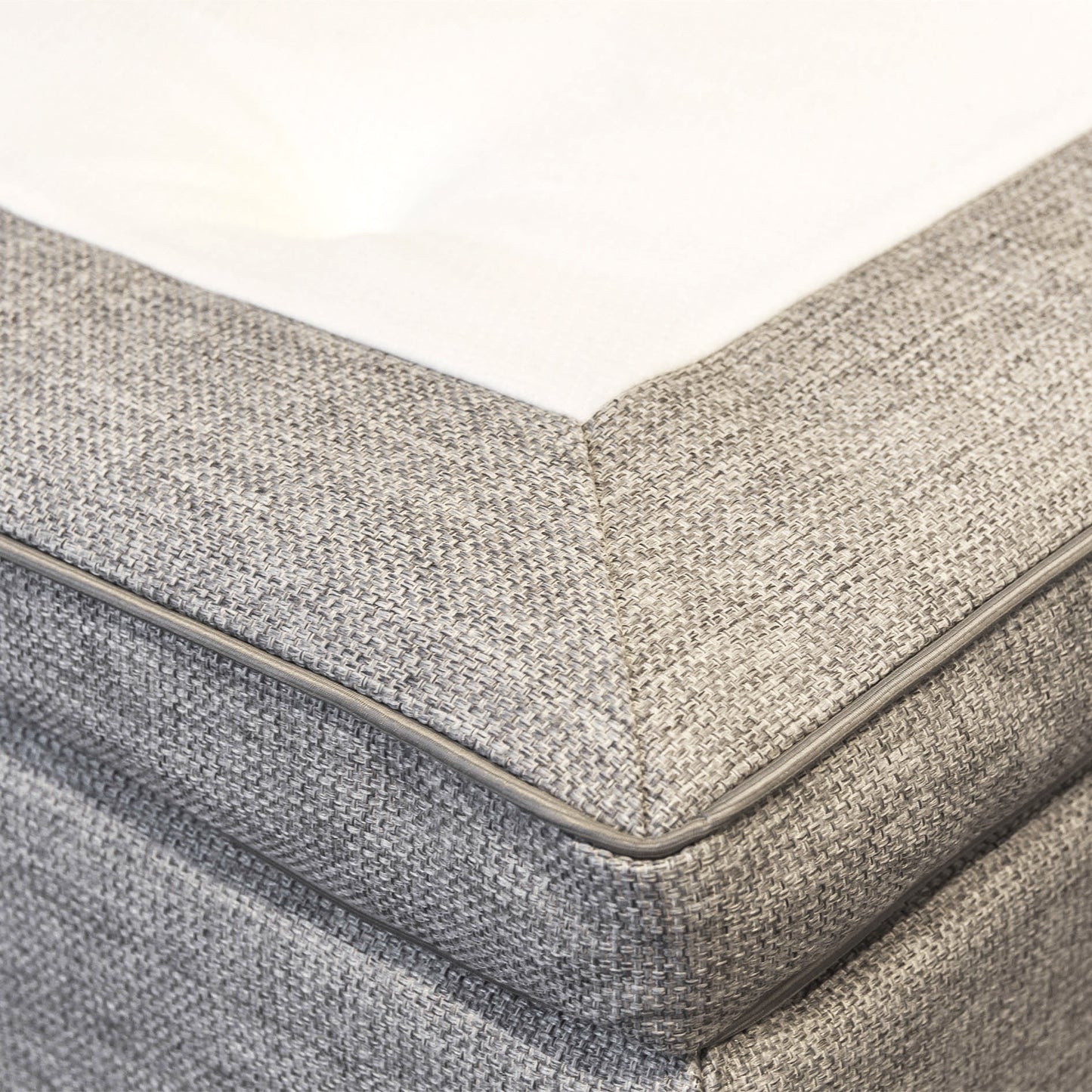 Continental bed UNI, light grey 180x200