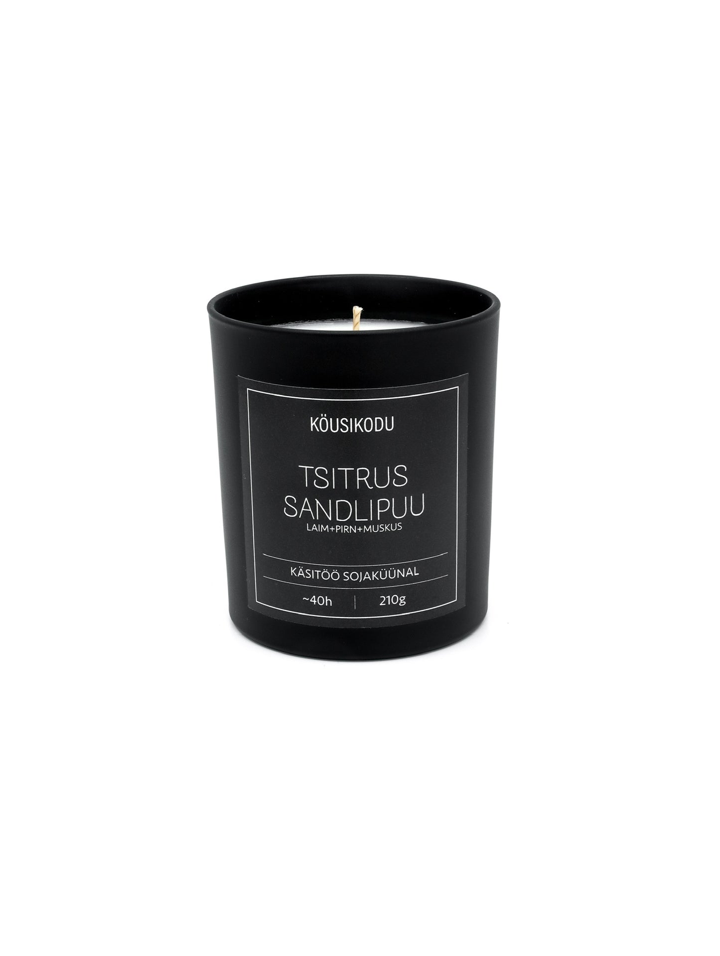 Sojas Vaska Svece Citruss un Sandalkoks