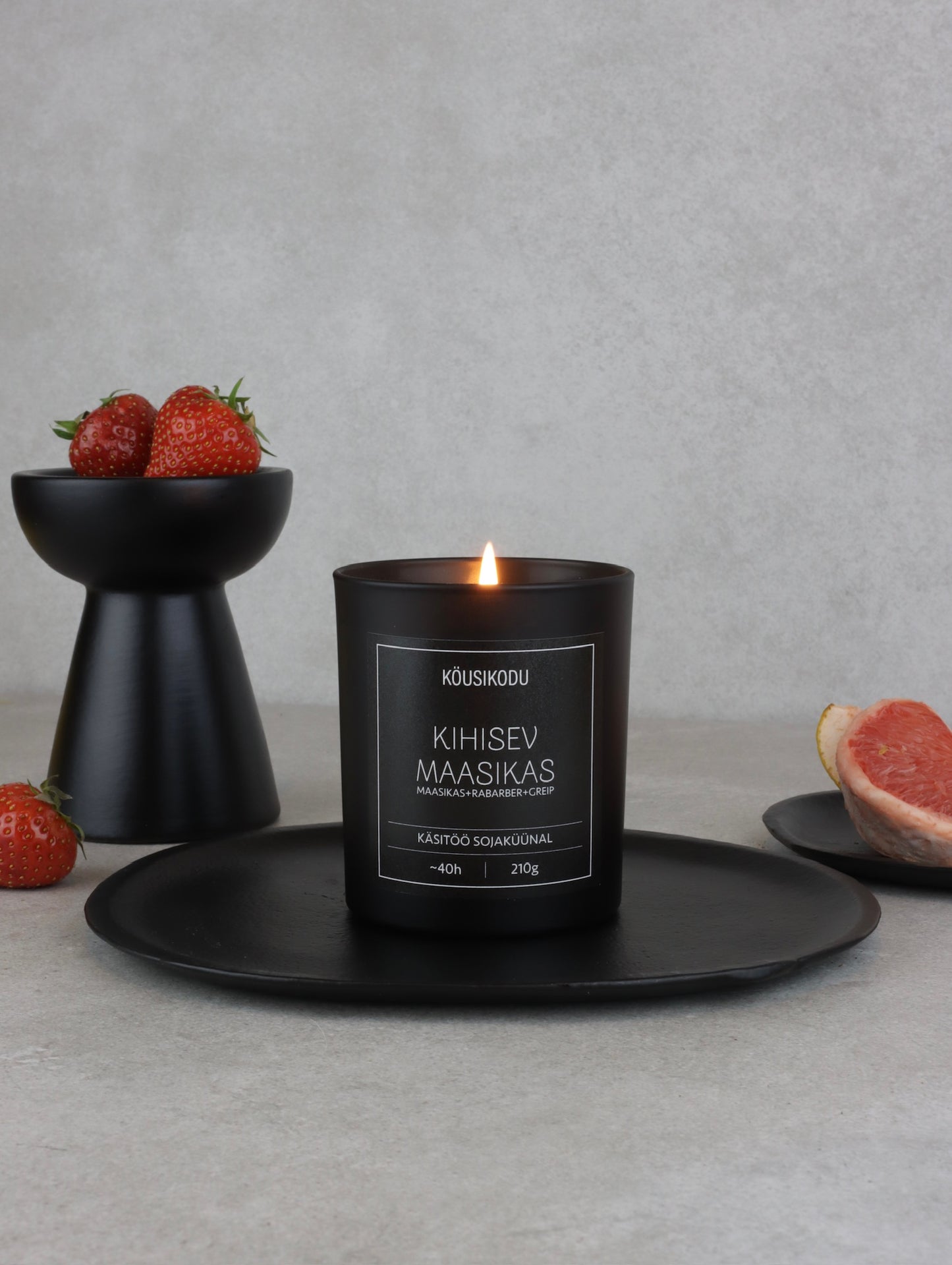 Sojas Vaska Svece! Dzirkstošā Zemene