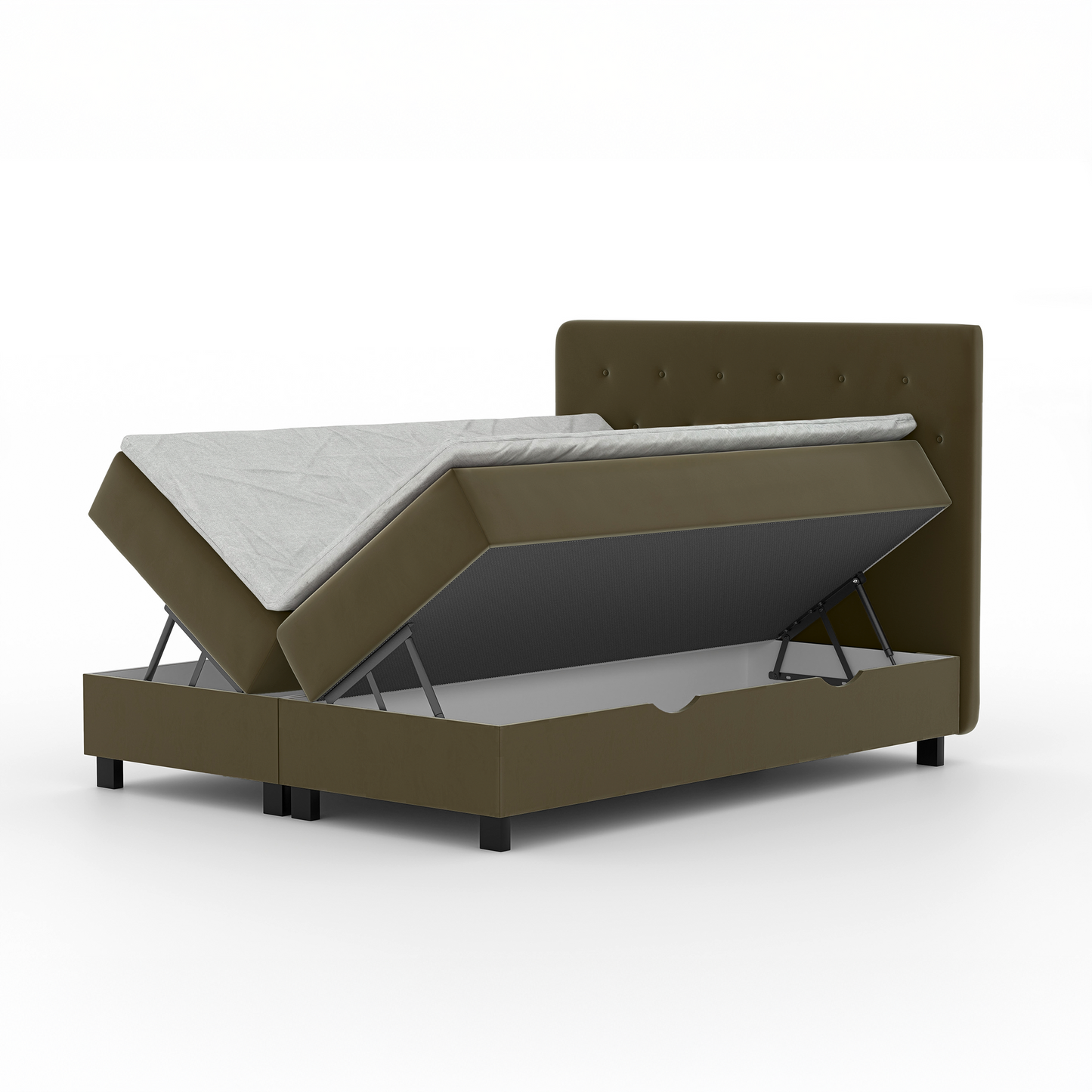 Panipaigaga voodi Oliiv 160x200