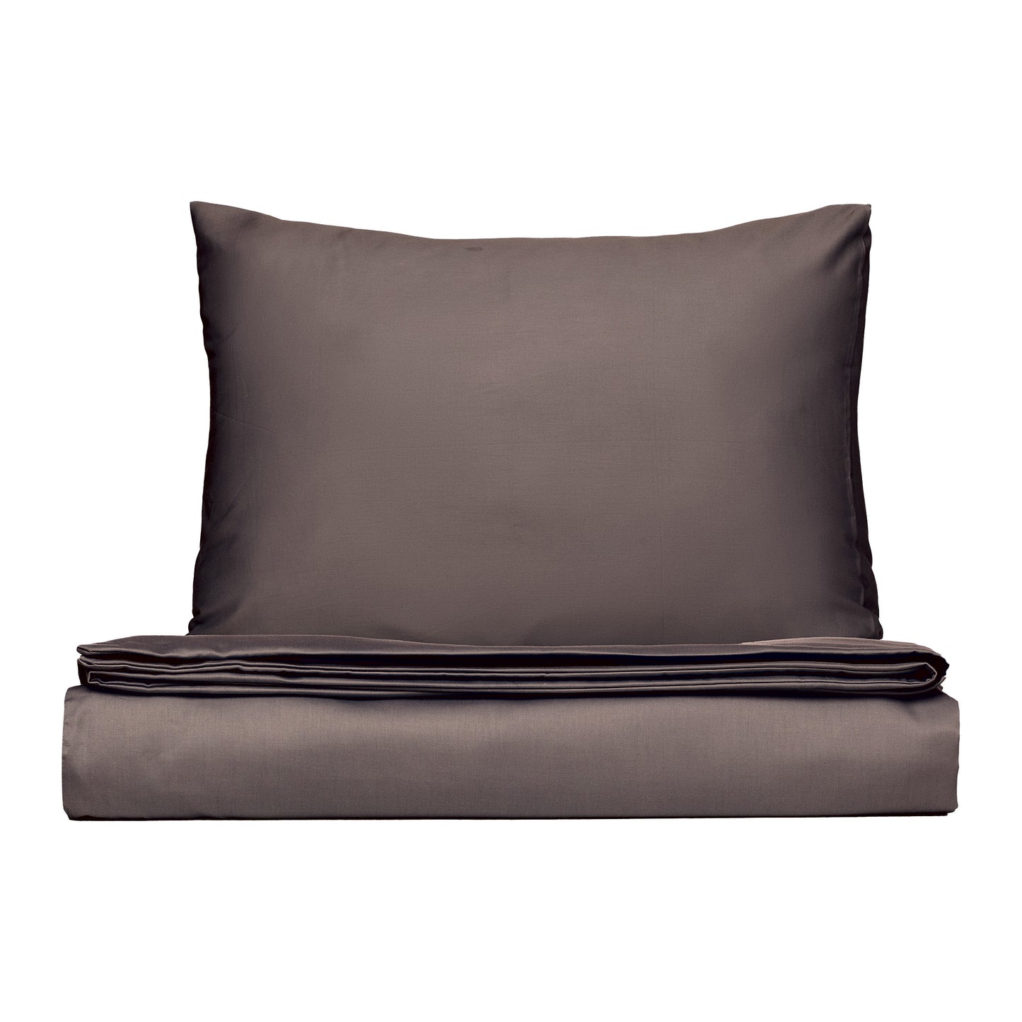 PHB zīdaini satīna gultas veļas komplekts Cacao 150x210/50x60