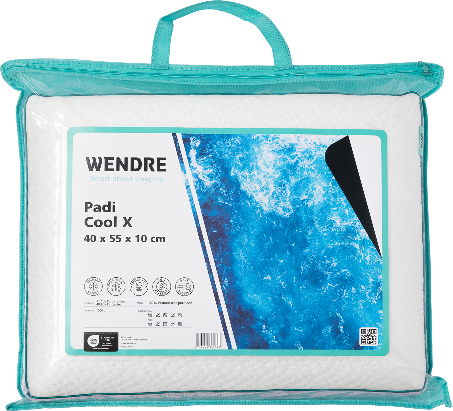 Pagalvė Cool X 40x55x10