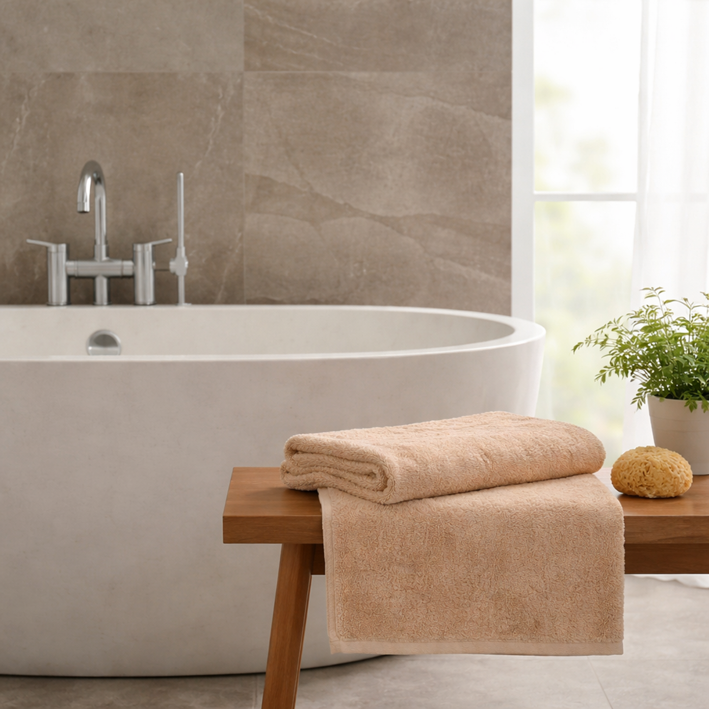 Frotē dvielis 100×150 kokvilna 800gsm bēšs