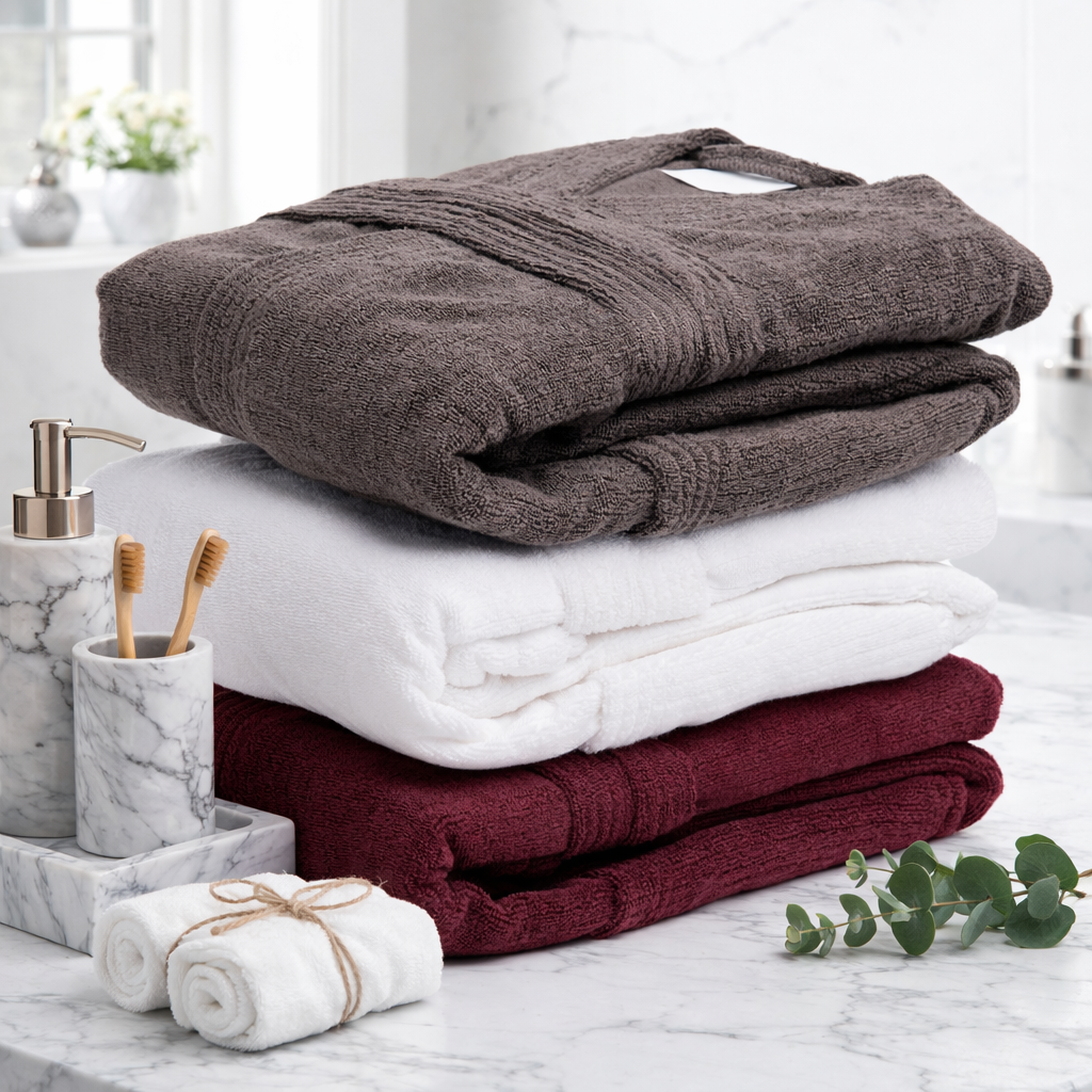 Halāts XL/XXL, 100% kokvilna, balts