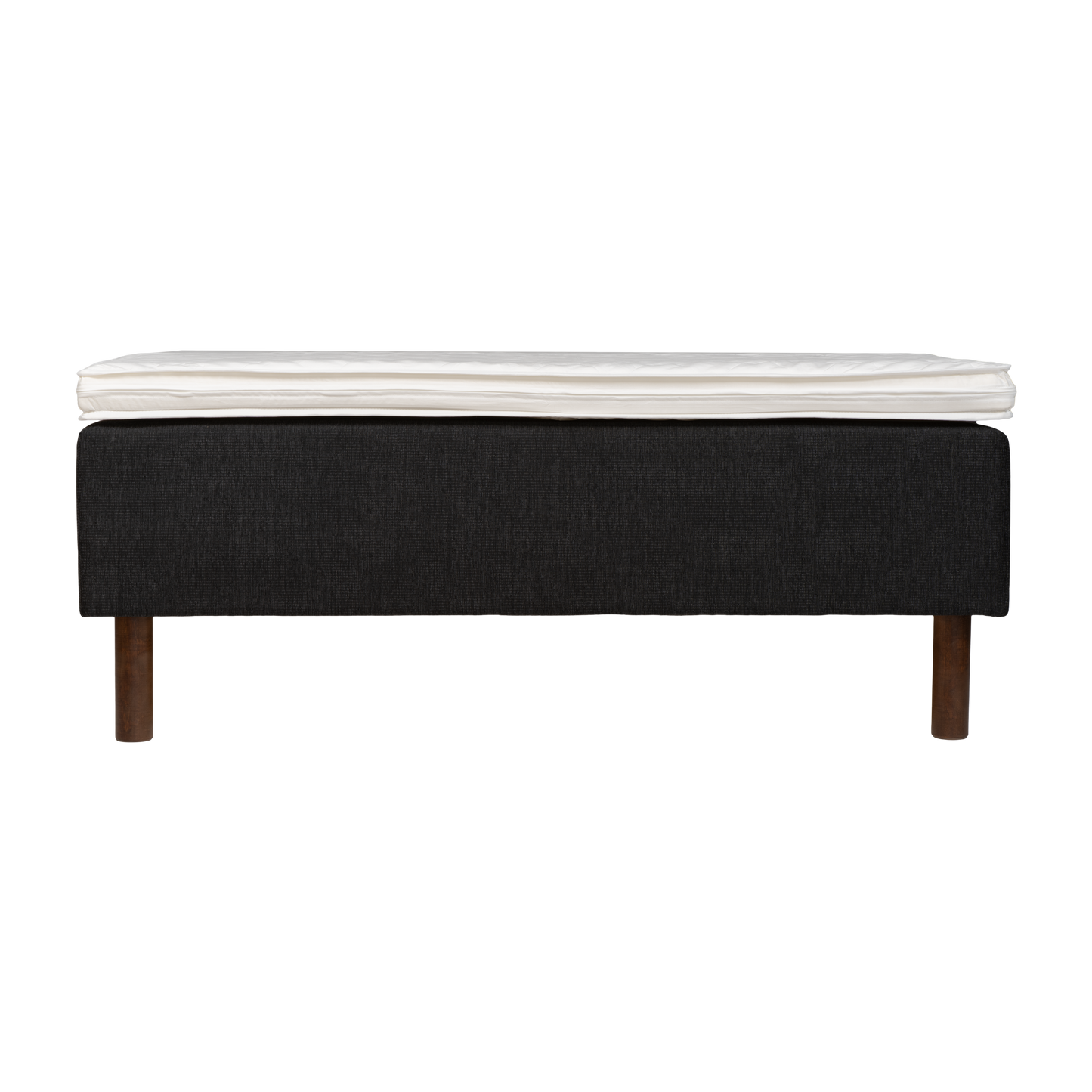 Frame bed Rahu 140x200 grey with headboard