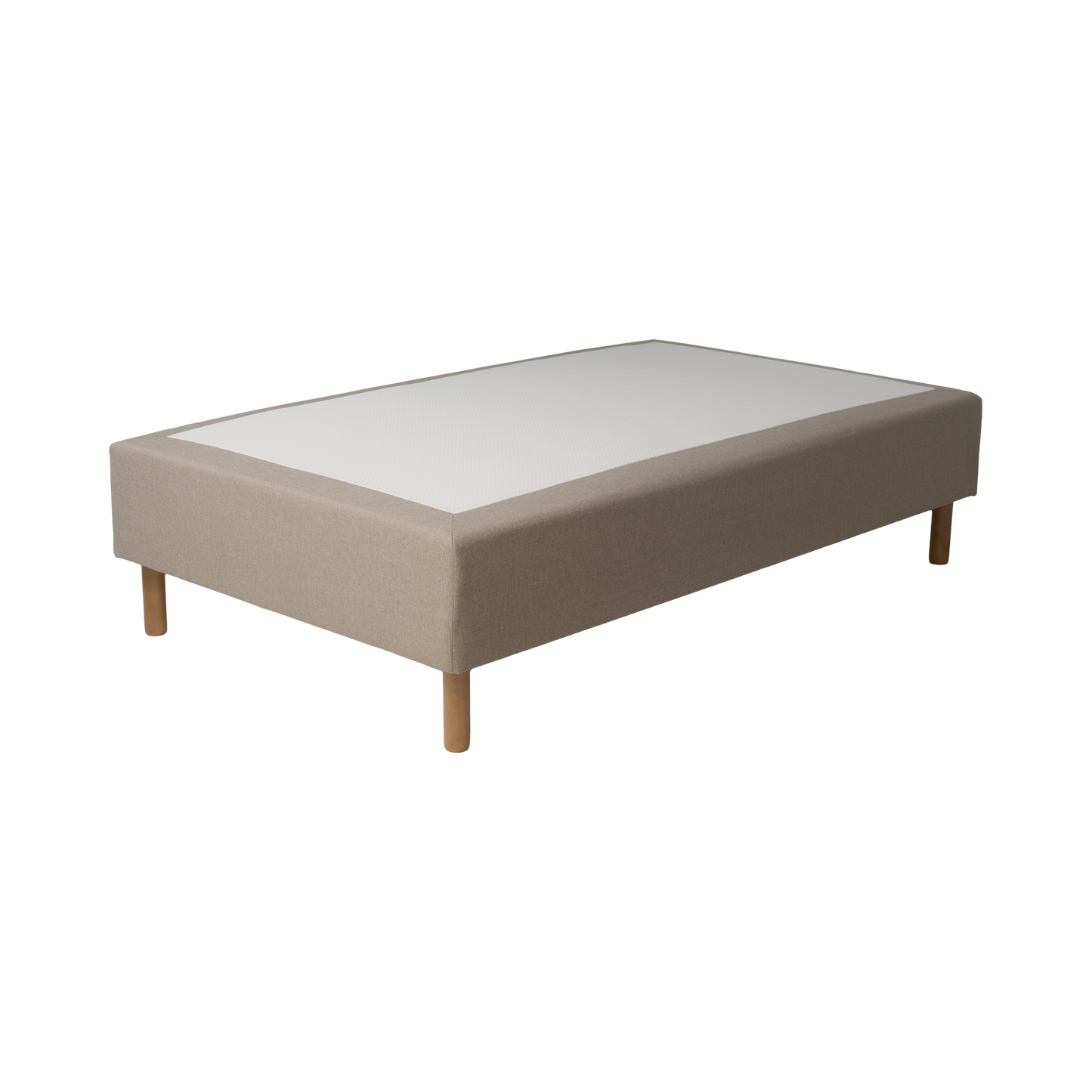 Frame bed Rahu 120x200 beige with headboard