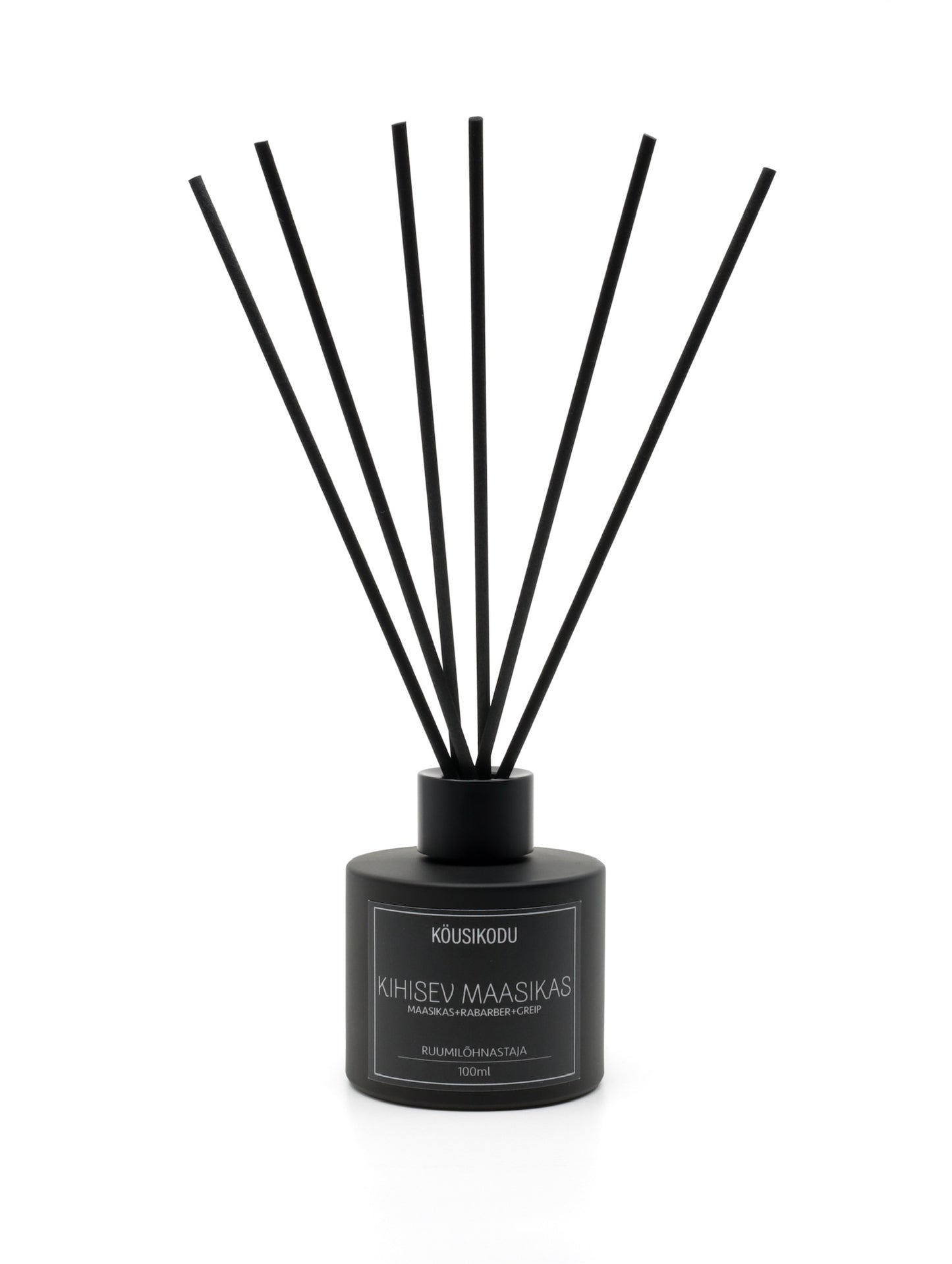 Reed Diffuser Sparkling Strawberry matte black 100ml