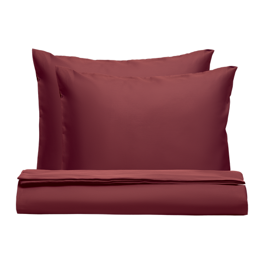 PHB Silky Satin Bedding Set Ruby Wine 200x220/50x60x2