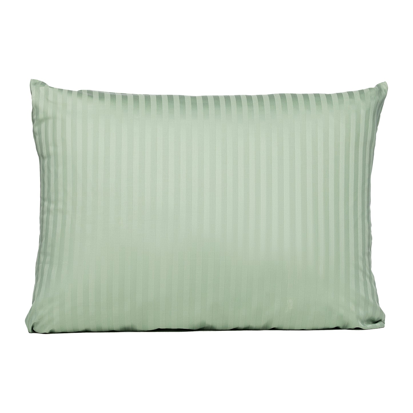 PHB Silky Satin Pillowcase Striped Light Green 50x60