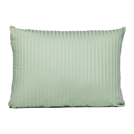 PHB Silky Satin Pillowcase Striped Light Green 50x60