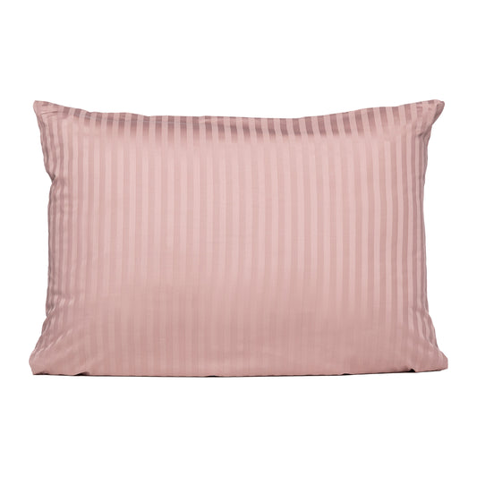 PHB Silky Satin Pillowcase Striped Mauve 50x70