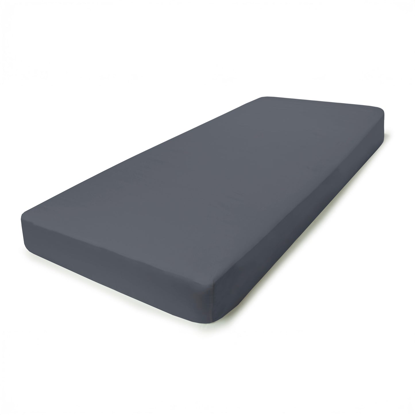 PHB Silky Satin Fitted sheet iron grey 180x200x25