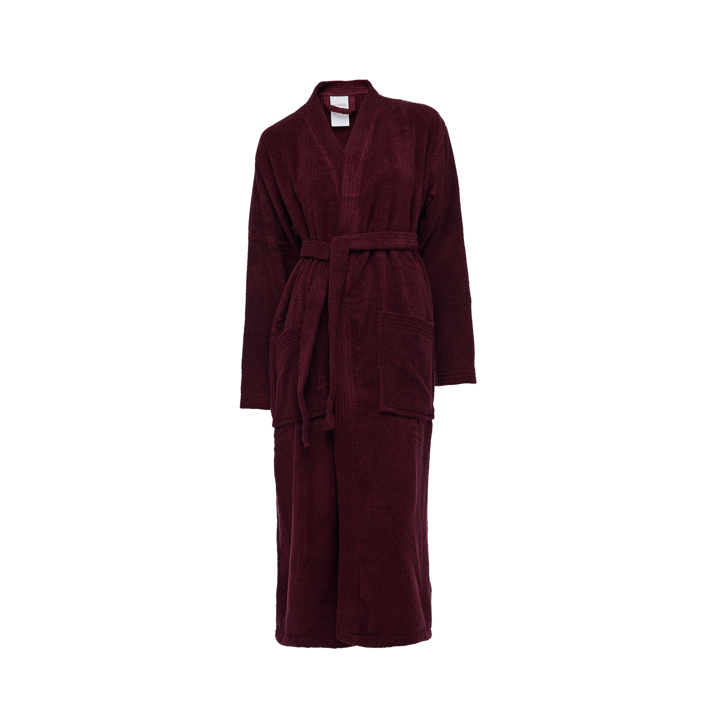 Bathrobe XS/S, 100% cotton, bordeaux red