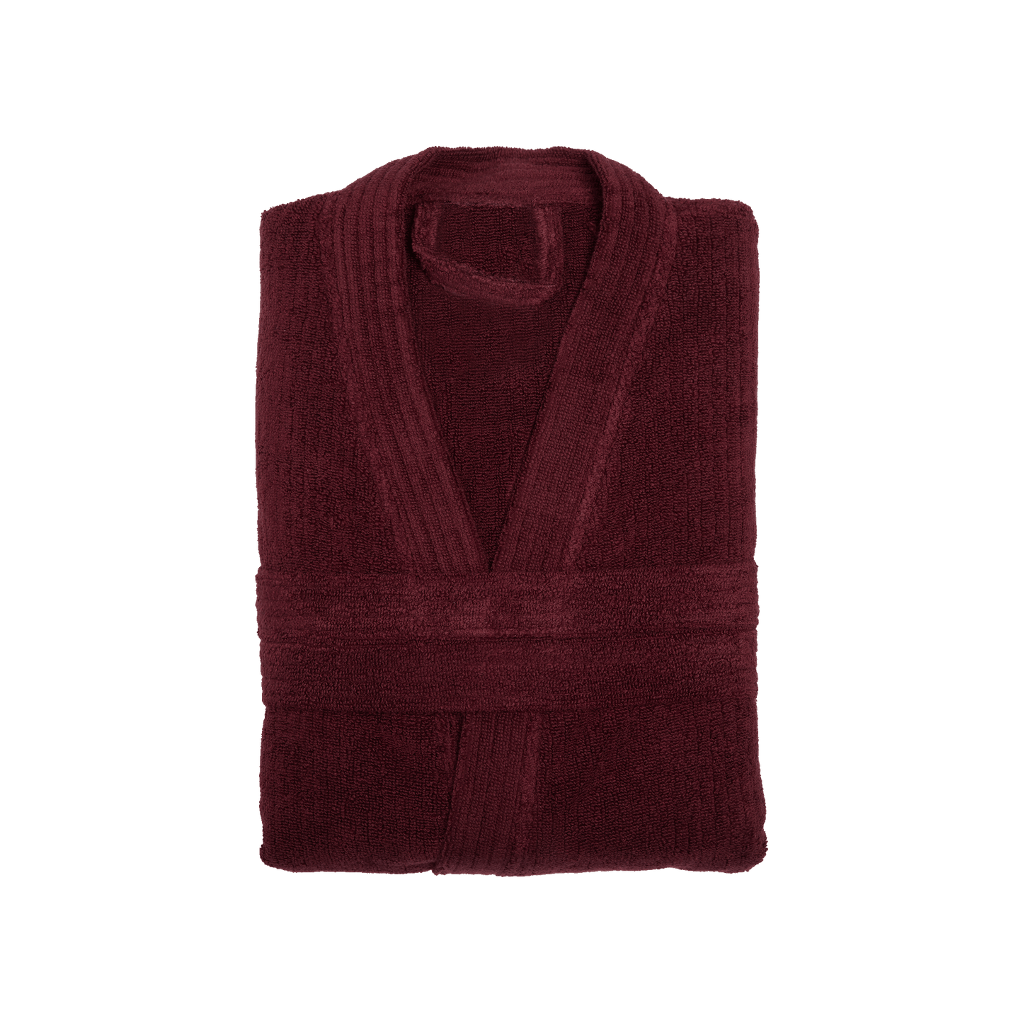Bathrobe XS/S, 100% cotton, bordeaux red