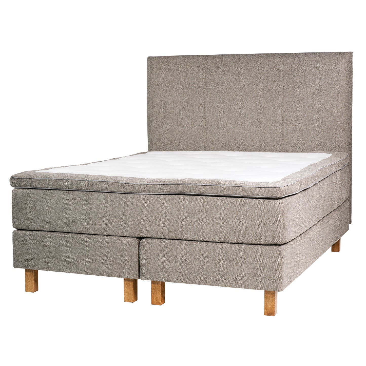 Continental bed Uni beige 160x200