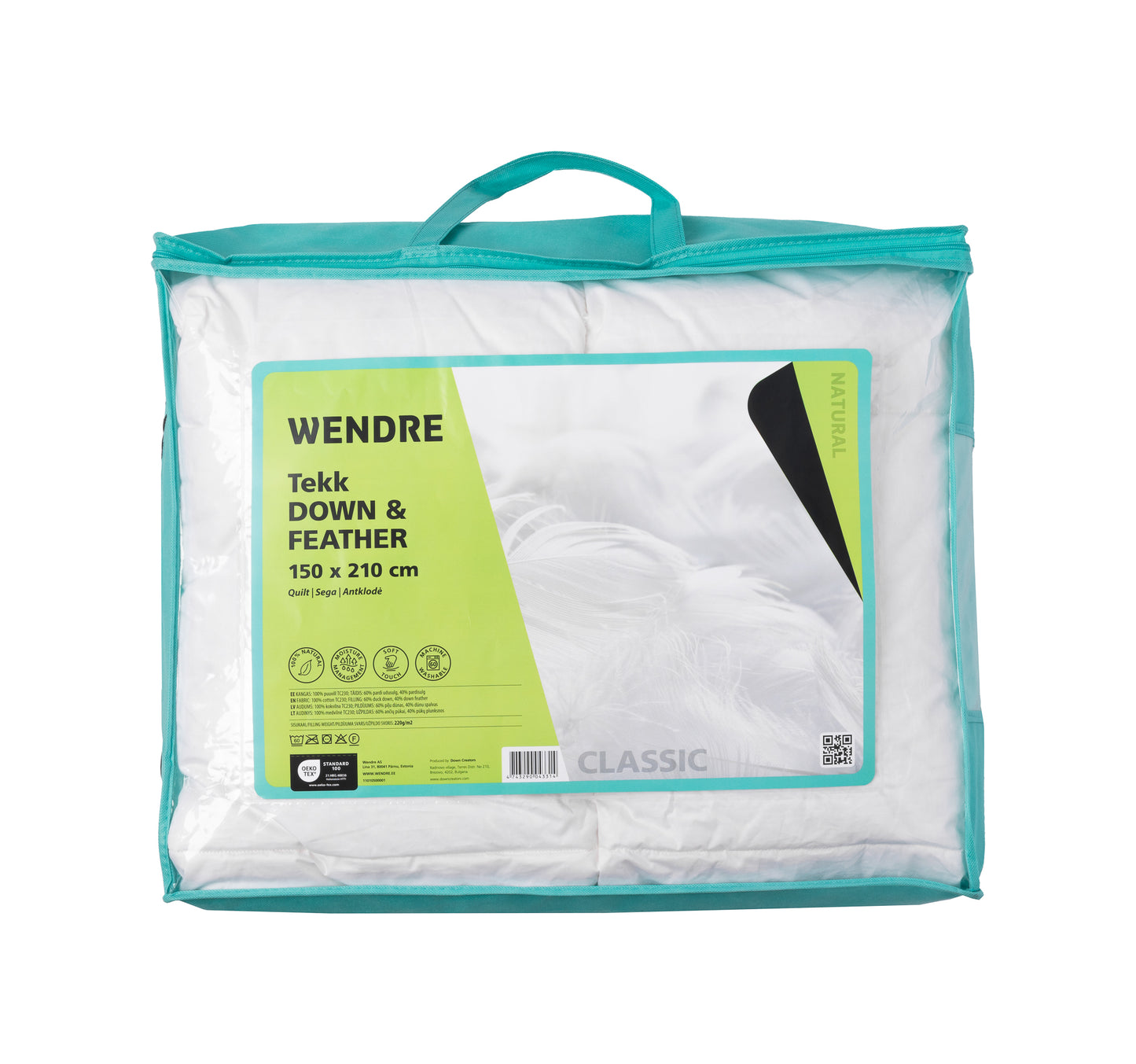 Quilt Down & Feather Classic Medium 150x210 220g/m2