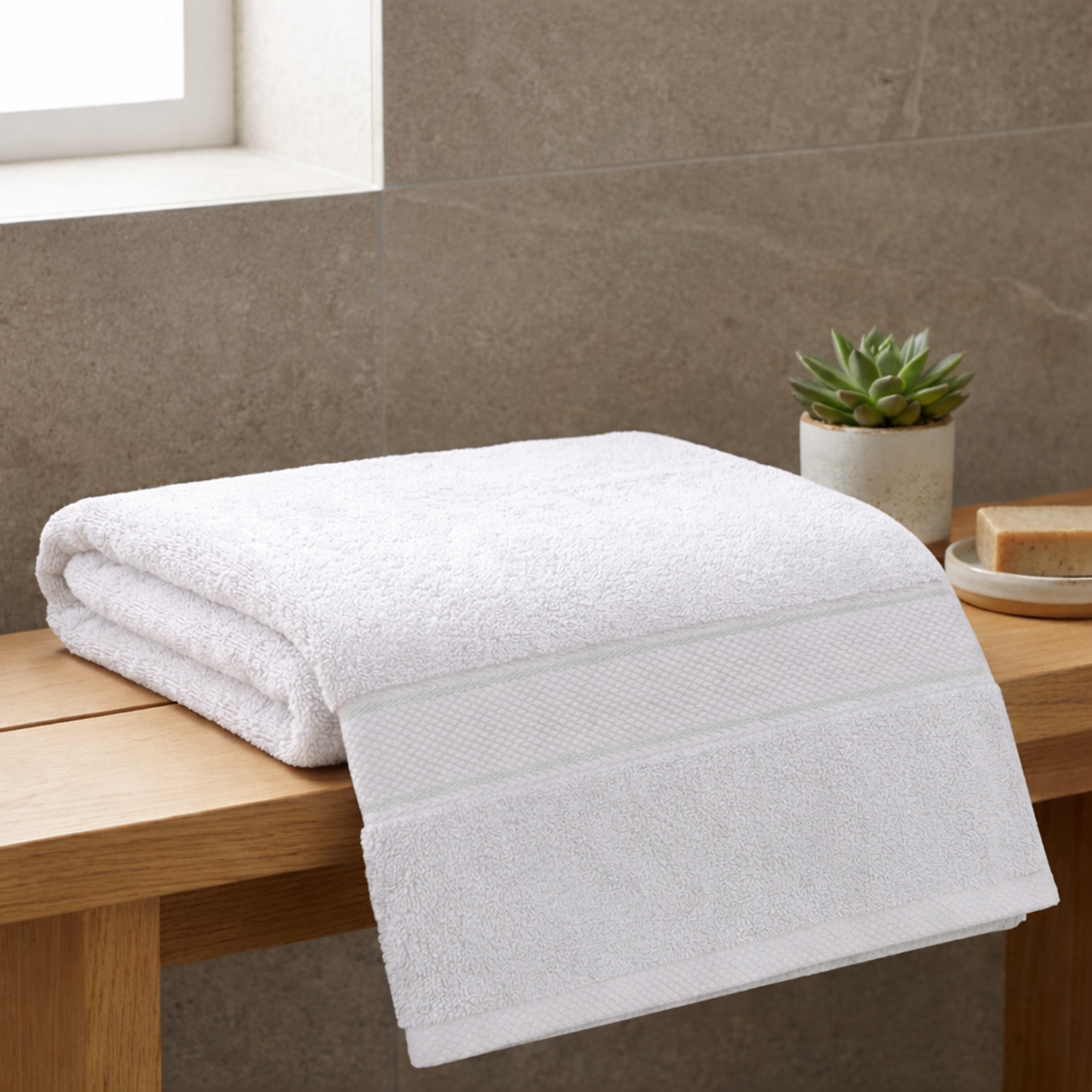 TERRY TOWEL 70X140 100% COTTON GSM 600 WHITE